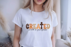 Created With a Purpose Svg, Christian Svg Product Image 1