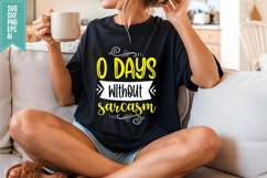 0 Days Without Sarcasm Svg, Funny Sarcastic Svg Product Image 3
