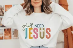 Yall need Jesus Svg, Christian Svg, Jesus Svg Product Image 1