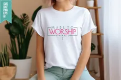 Made to Worship Svg, Religious Svg, Jesus God Svg Product Image 3