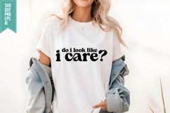 do i look like i care Svg, Sassy Quotes Svg Product Image 1