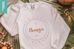 Prayer Changes Things Svg, Religious Svg, Jesus God Svg Product Image 1