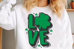 Love Cute Green St Patrick's Day Svg Product Image 1