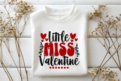 Little Miss Valentine&#039;s Svg, Valentine&#039;s Day Svg Product Image 3