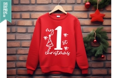 My First Christmas Svg, Christmas Svg, Xmas Svg Product Image 2