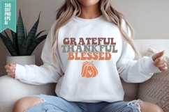grateful thankful blessed Svg, Autumn Svg, Fall Svg Designs Product Image 3