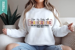 Enter His Gates with Thanksgiving Svg, Autumn Svg, Fall Svg Product Image 3