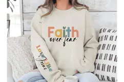 Faith over fear Svg, God Svg, Bible Svg Product Image 3