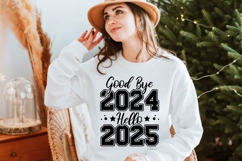 Good Bye 2024 Hello 2025 Svg, Happy New Year Svg Product Image 2