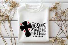 Jesus loves me this I know Svg, Love Svg, Bible Svg Product Image 2
