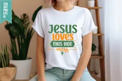 Jesus loves this Hot Mess Svg, Religious Svg, Jesus God Svg Product Image 3