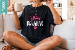 Stay Pawsitive Svg, Dog Lover Svg Product Image 3