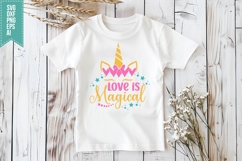 Love is Magical Svg, Unicorn Svg Design Product Image 3