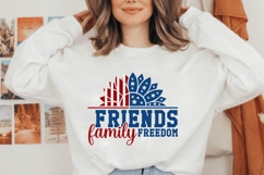 Friends Family Freedom Svg, 4th of July Svg Product Image 2