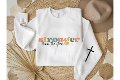 Stronger Than the Storm Svg, God Svg, Bible Svg Product Image 1