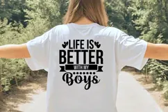 Life Is Better with My Boys Svg, Mother's Day Svg Product Image 2