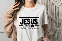 Jesus loves me this I know Svg, God Svg, Bible Svg Product Image 3