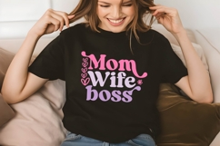 Mom Wife Boss Svg, Mom Quotes Svg Product Image 1