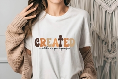 Created With a Purpose Svg, Christian Svg Product Image 3