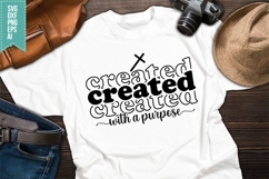 Created with a Purpose Svg, Bible Verse Svg Product Image 1