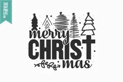 merry christ mas Svg, Christmas Svg, Xmas Svg Product Image 3
