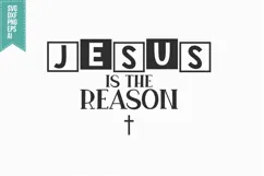 Jesus is the Reason Svg, Christmas Svg, Xmas Svg Product Image 3