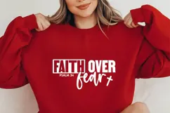 Faith over Fear Svg, Christian Svg Product Image 1