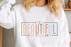 It&#039;s A Beautiful Day to Learn Svg, Motivational Svg Product Image 1