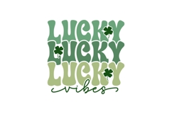 Lucky Vibes Svg, St. Patrick&#039;s Day Svg Product Image 1
