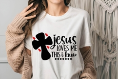 Jesus loves me this I know Svg, Love Svg, Bible Svg Product Image 1