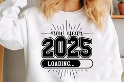 New Year Loading 2025 Svg, Happy New Year Svg Product Image 1