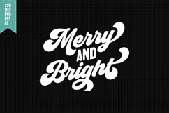 Merry And Bright Svg, Christmas Svg, Xmas Svg Product Image 1
