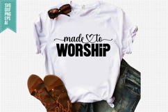 Made to Worship Svg, Faith Svg, Bible Svg Product Image 1