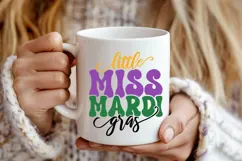 Little Miss Mardi Gras Svg, Mardi Gras Svg Product Image 3