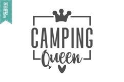 Camping Queen Svg, Camping Vibes Svg Designs Product Image 2