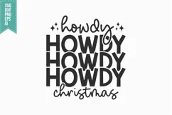Howdy Christmas Svg, Christmas Svg, Xmas Svg Product Image 3