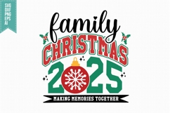Family Christmas 2025 Svg, Christmas Svg, Xmas Svg Product Image 3
