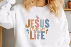 Jesus Saved my life Svg, God Svg, Religious Svg Product Image 1