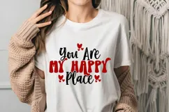 You Are My Happy Place Svg, Valentine's Day Svg Product Image 3