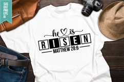 He is Risen Svg, Bible Verse Svg Product Image 1