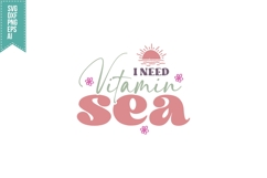 I Need Vitamin Sea Svg, Summertime Svg Product Image 1