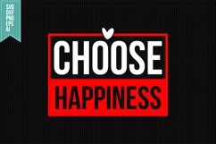 Choose Happiness Svg, Motivation Svg Product Image 1