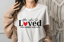 You Are So Loved Svg, Valentine's Day Svg Product Image 3