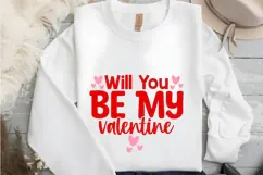 Will You Be My Valentine Svg, Valentine's Day Svg Product Image 3