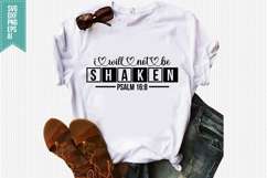 I Will Not Be Shaken Svg, Faith Svg, Bible Svg Product Image 1