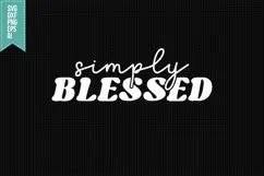 Simply Blessed Svg, Religious Svg, Jesus God Svg Product Image 1