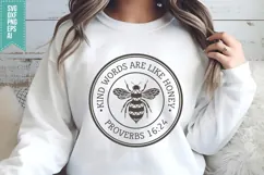 kind words are like honey Svg, Religious Svg, God Svg Design Product Image 2