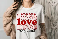 Love is All You Need Svg, Valentine's Day Svg Product Image 3