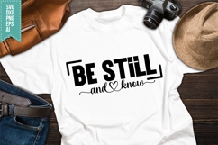Be Still and Know Svg, Bible Verse Svg Product Image 1