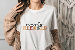 Simply Blessed Svg, Christian Svg Product Image 3